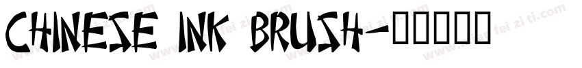 Chinese Ink Brush字体转换